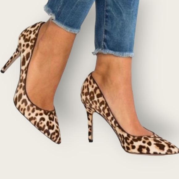 Sam Edelman Leopard Calf Hair Margie Pumps 10.5 - Picture 13 of 13